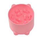 Bol surélevé anti-glouton design tête de chat