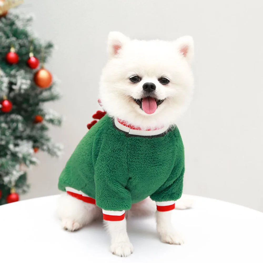 Pull de Noël en peluche pour chien & chat
