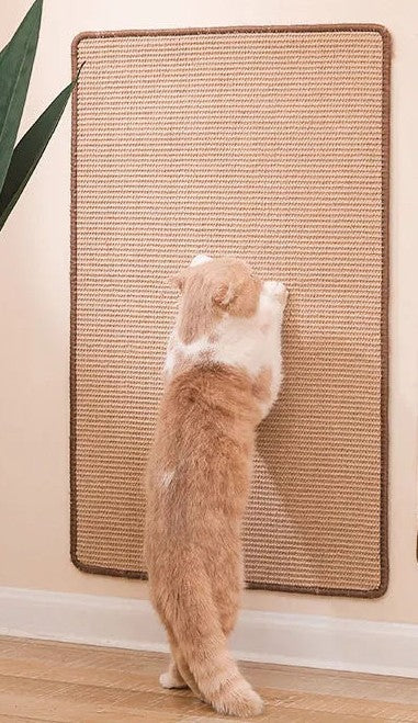 Tapis griffoir en sisal pour chat et protection canapé