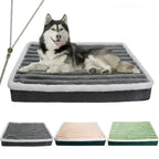 Lit rectangulaire ultra peluche en mousse pour chien et chat
