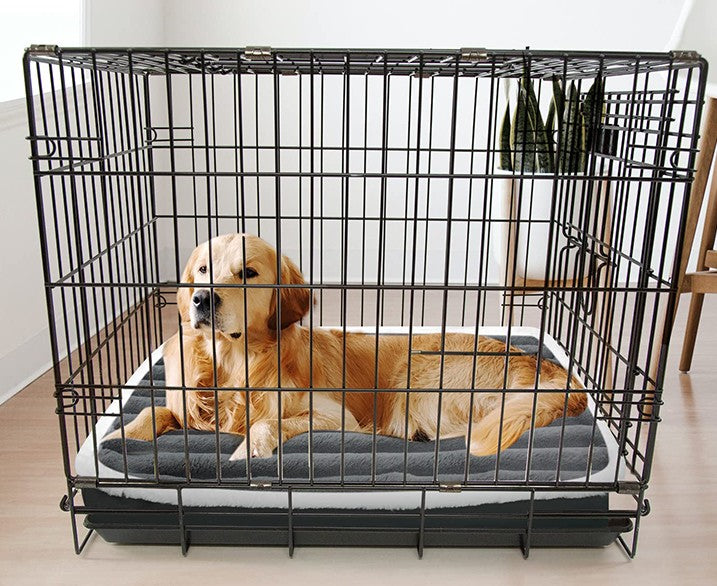Lit rectangulaire ultra peluche en mousse pour chien et chat