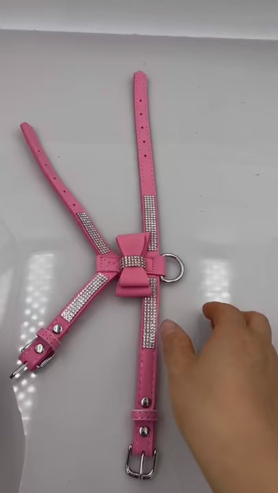Harnais en strass pour chien & chat