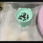 Bol surélevé anti-glouton design tête de chat