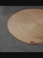 Tapis griffoir naturel en rotin - chat