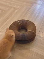 Griffoir rond pliable pour chat avec balle