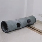 Tunnel en peluche pour chat