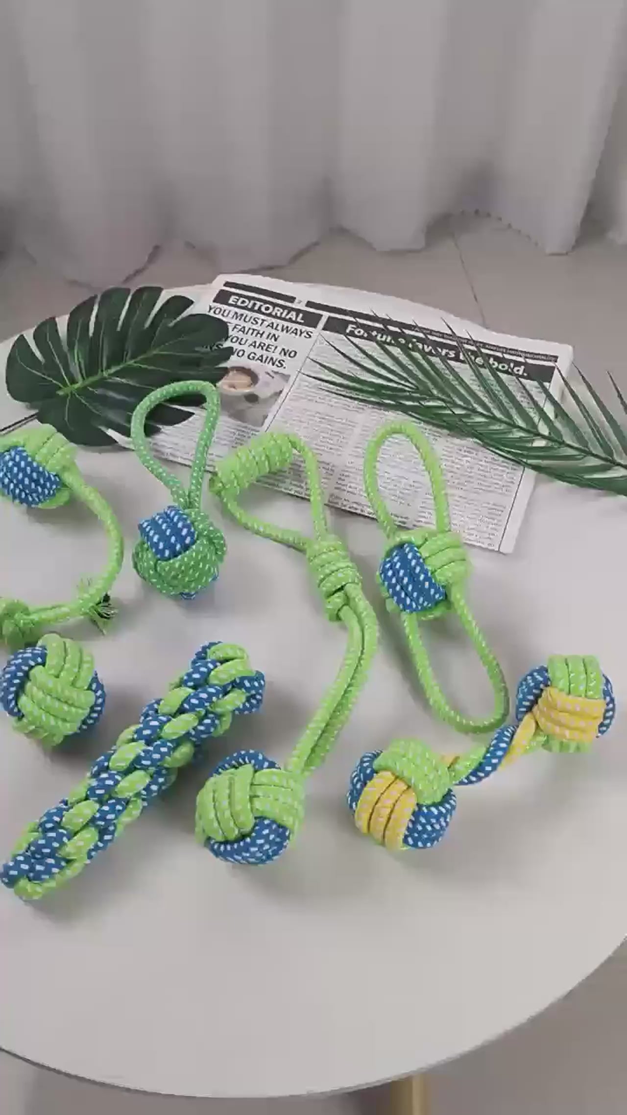 Jouet en corde à nœud pour chien