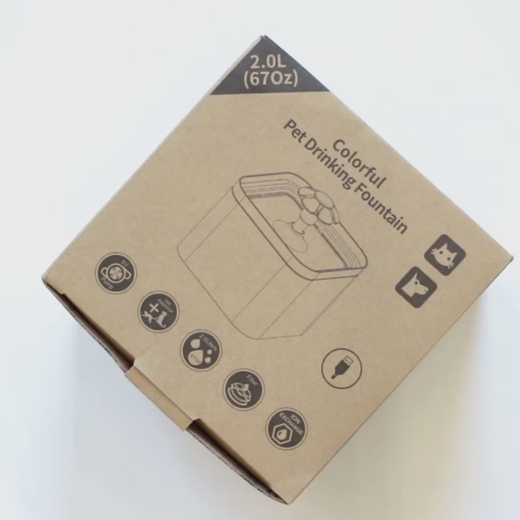 Fontaine d’eau automatique 2 L pour chiens ou chats