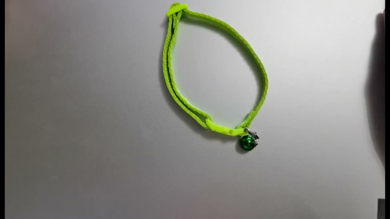 Collier réglable empreinte colorée pour chat