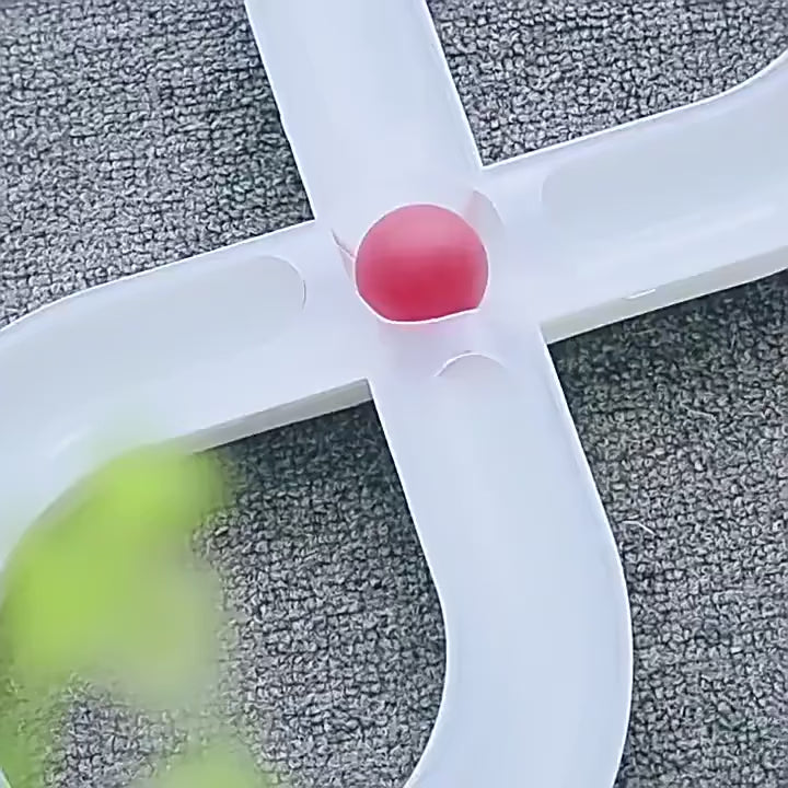 Tunnel en 8 pour chat – 2 balles incluses