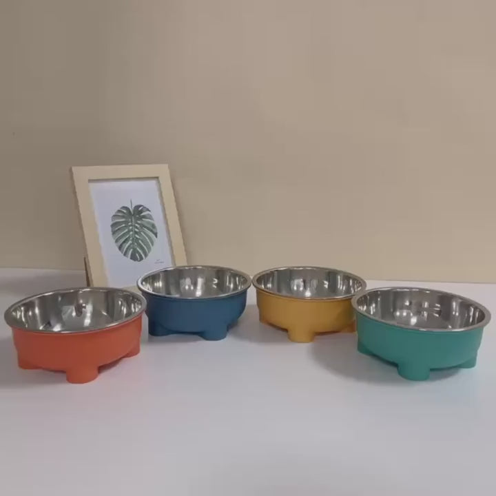 Bol antidérapant en acier inoxydable pour chien et chat